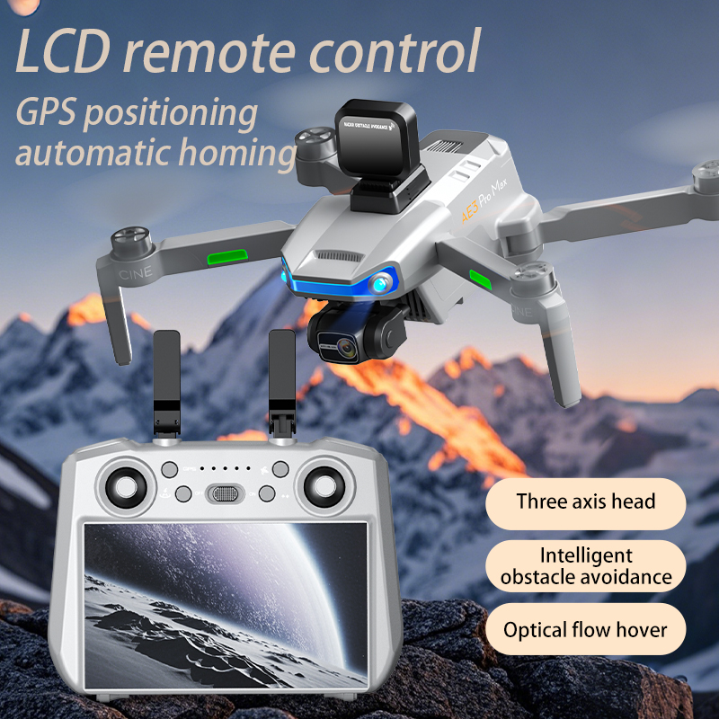 AE3 PRO Max ใหม่ LCD SC GPS Dr - Drone Camera With Gimbal บทวิจารณ์และราคา