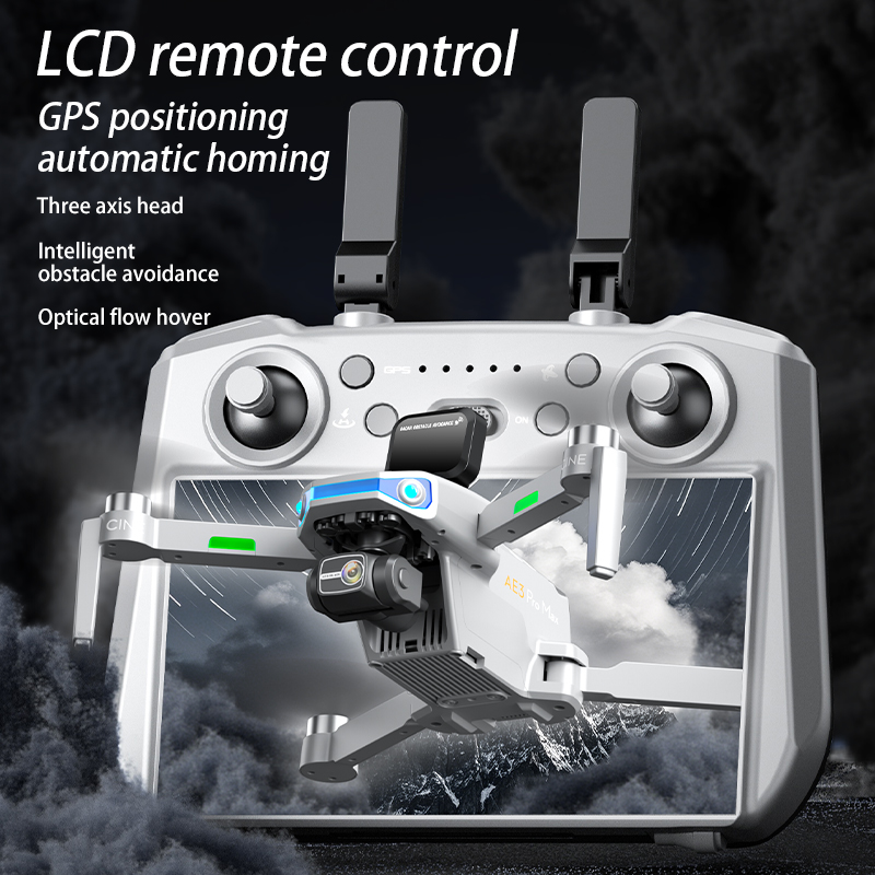 AE3 PRO Max ใหม่ LCD SC GPS Dr - Drone Camera With Gimbal บทวิจารณ์และราคา