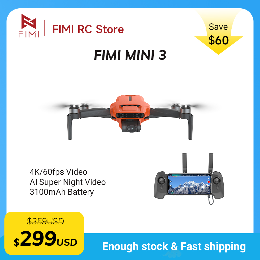 โดรน FIMI MINI 3 กล้อง 4K 60fp - Drone Camera Night Vision บทวิจารณ์และราคา